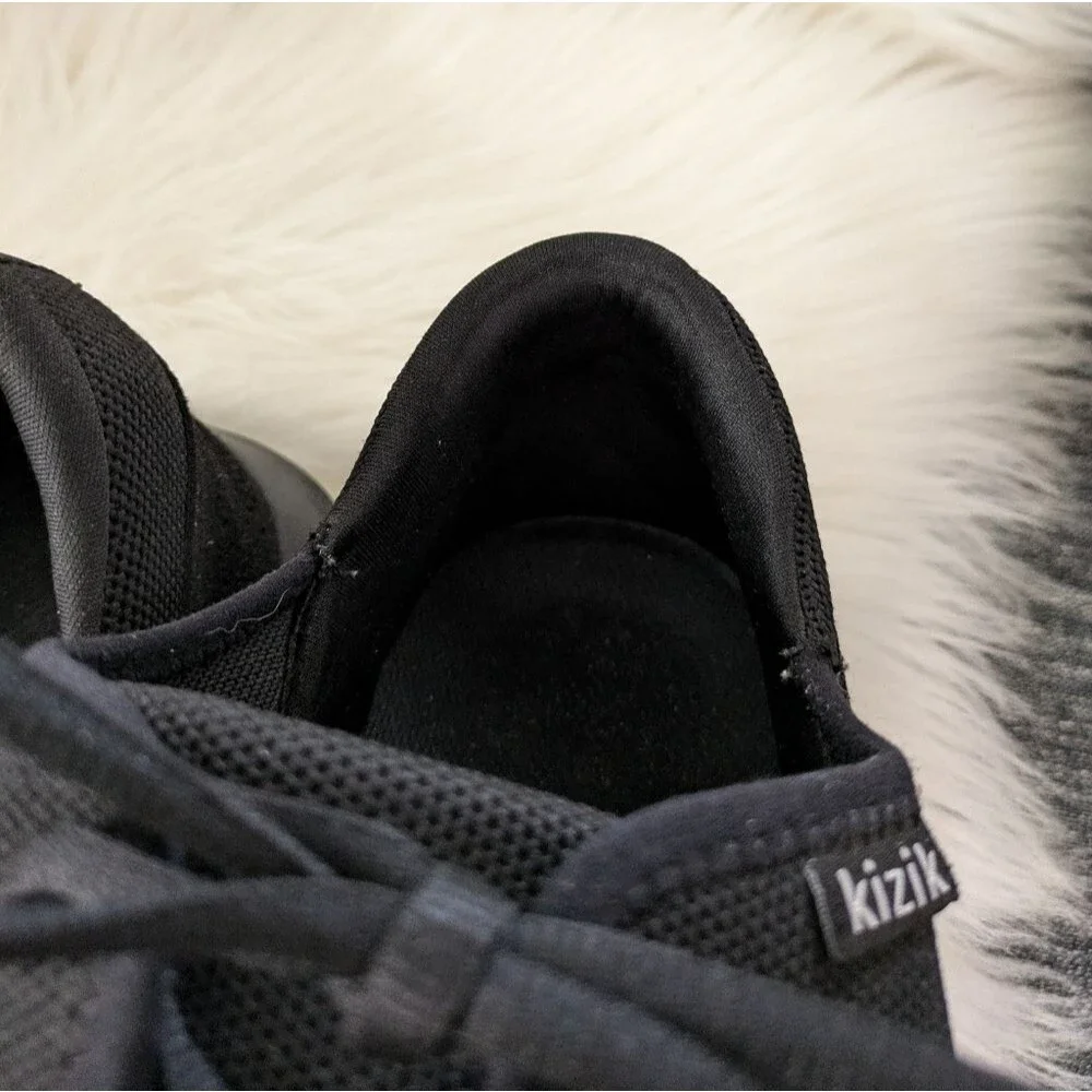 Kizik Men's The Madrid Eco-Knit Slip-On Sneakers Black Size 12 Wide